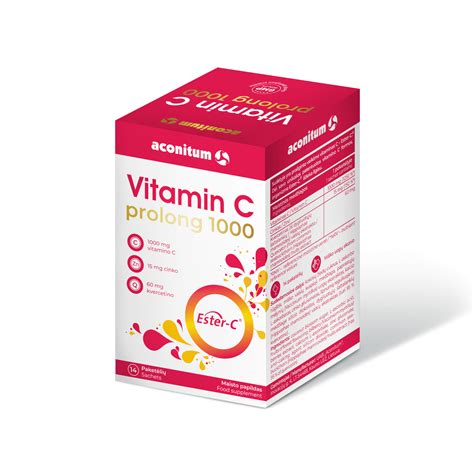 Aconitum paketėliai Vitamin C prolong 1000 N14 BE