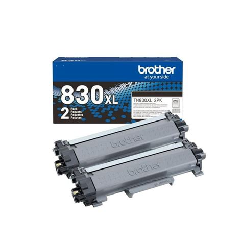 Brother Genuine Tn830xl 2pk High Yield Black Toner Cartridge Twin Pack 2 Pack Quantity