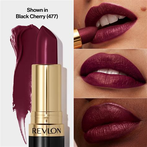 Revlon Super Lustrous Lipstick Black Cherry Swatches