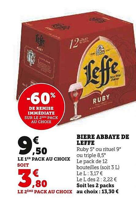 Promo Bière Abbaye De Leffe chez Super U iCatalogue fr