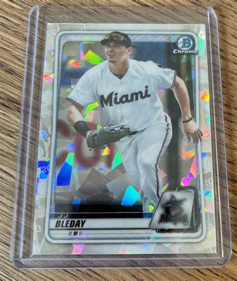 Bowman Chrome Atomic Refractor Jj Bleday Rc Marlins Ebay