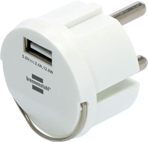 USB Socket Adapter 2.4A white | brennenstuhl®