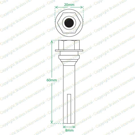 Front Brake Caliper Slider Pin Guide Kit Solid Disc Type Fit Citroen C