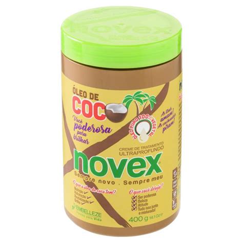 Creme de Tratamento Ultraprofundo Novex Óleo de Coco Pote 400g Nosso Pão