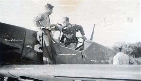 D Foto Deutsches Flugzeug Me Bf Jg Staffelwappen Wappen