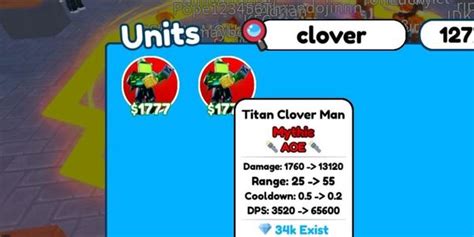 Buy Tv Man Units Mythic Titan Clover Man Toilet Tower Defense Toilet