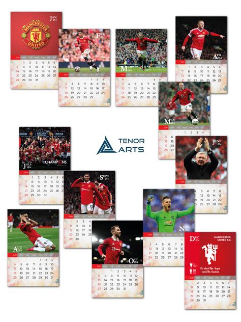 Manchester United Desk Calendar - Tenorarts