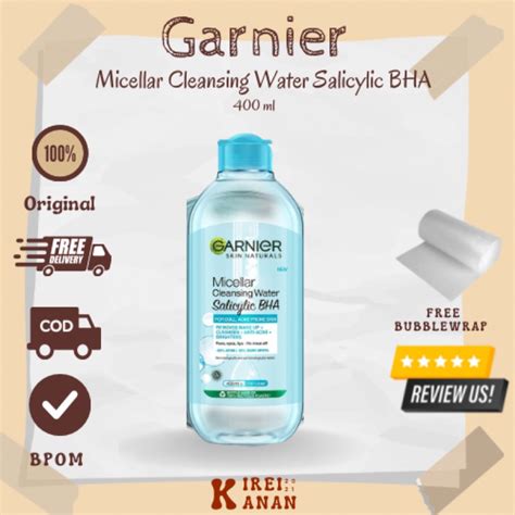 Jual Garnier Micellar Cleansing Water Blue Salicylic Bha Ml