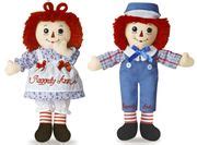 Raggedy Ann Andy Dolls By Aurora Button Eyes