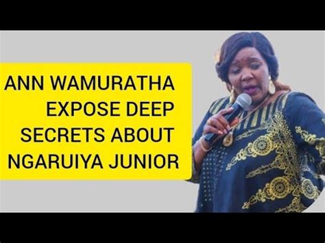 Ann Wamuratha Speech At Ruiru Stadium Youtube