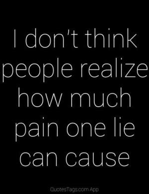 Lies Hurt Quotes. QuotesGram