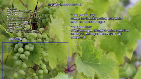 blurring  unsharping  ffmpeg unsharp youtube