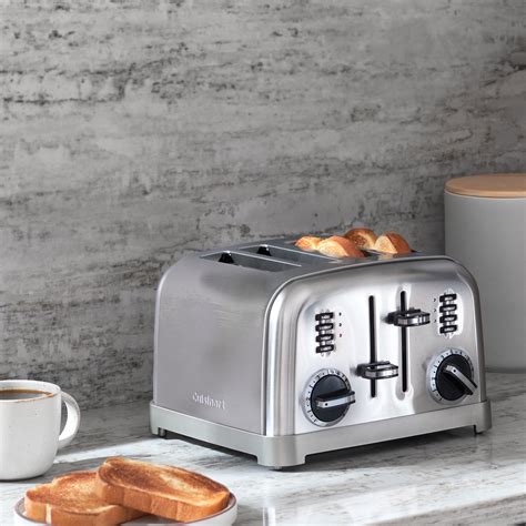 Cuisinart 4 Slice Stainless Steel Classic Toaster For Bread And Bagels