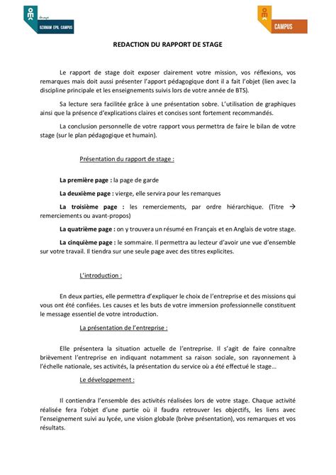 Exemple Diaporama Rapport De Stage Bac Pro Le Meilleur Exemple Images