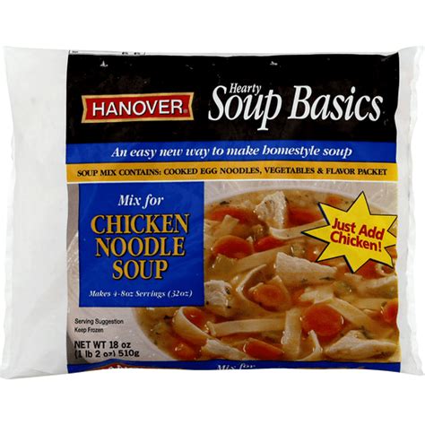 Hanover Hearty Soup Basics Mix For Chicken Noodle Soup Vegetables Quality Foods