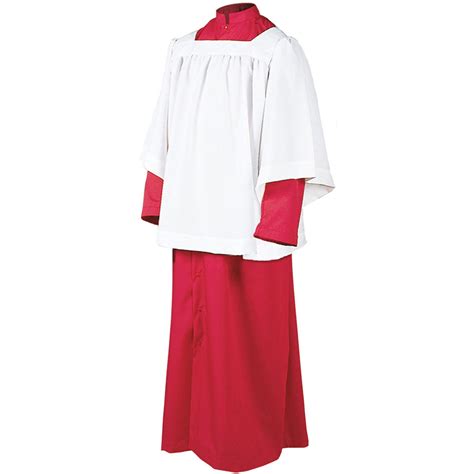 Abbey Brand Altar Server Cassock Polycotton Snap Front Catholic