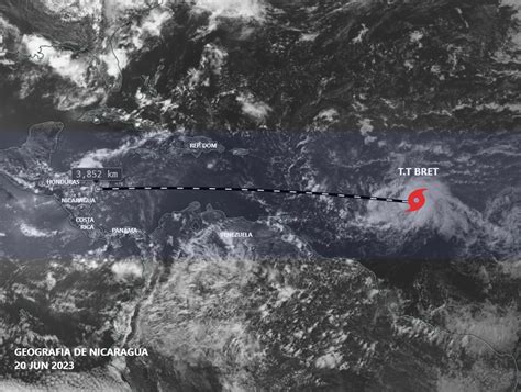 Nicaragua en riesgo por impacto ciclónico de tormenta tropical Bret