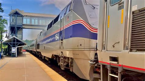 Amtrak P092 W Phase IV Heritage Unit At Franconia Springfield YouTube