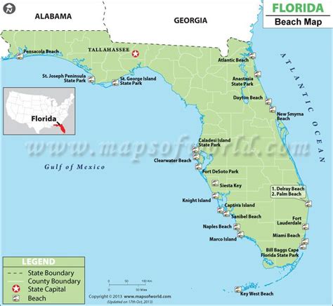 Best Beaches In Florida Map