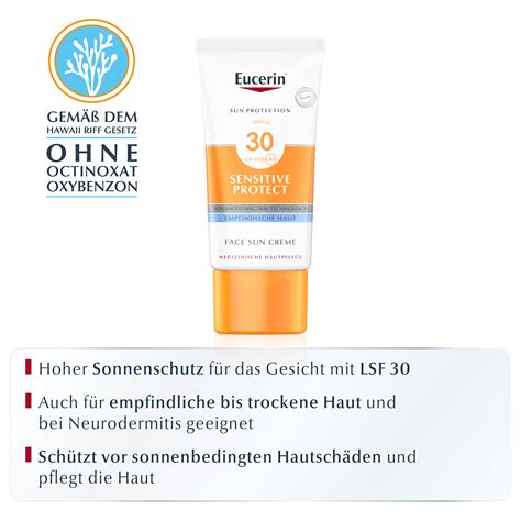 Eucerin Sensitive Protect Face Sun Creme Lsf Shop Apotheke