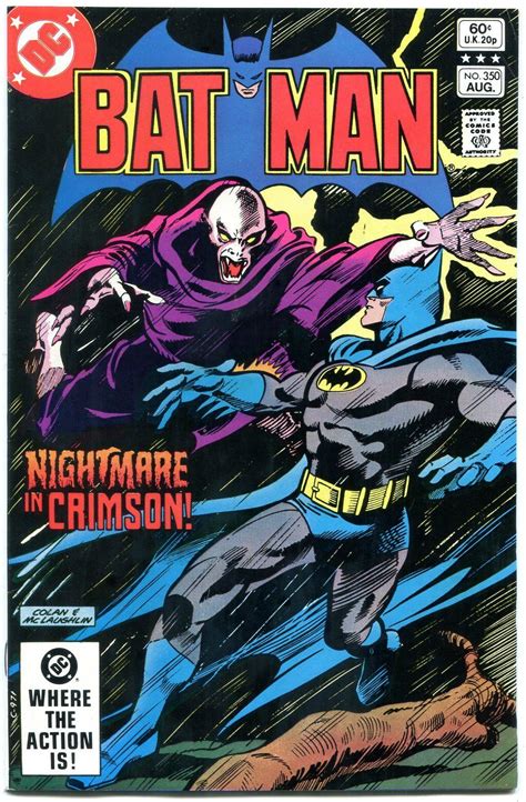 Batman 350 1982 Bronze Age DC Comics F VF Comics Graphic Novels