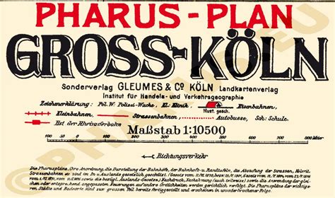 Pharus Pharus Historischer Stadtplan K Ln