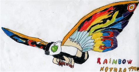 Rainbow Mothra By Kaijukinggodzilla15 On Deviantart