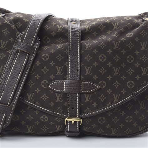 LOUIS VUITTON Monogram Mini Lin Saumur Ebene 584342