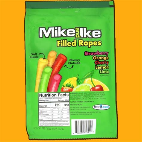 Mike And Ike Caramelos Rellenos De Cuerdas Golosinas Masticables Con