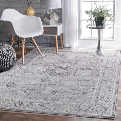 The Sofia Rugs Grey Area Rug 5x7 Farmhouse Rugs for Living Room 5 X 7 ...