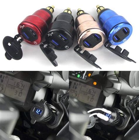 3 0 Dual USB Motorcycle Charger Plug Socket Usb Socket