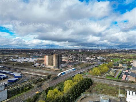 Aerial View Of Central Dagenham London City Of England Uk March 2nd