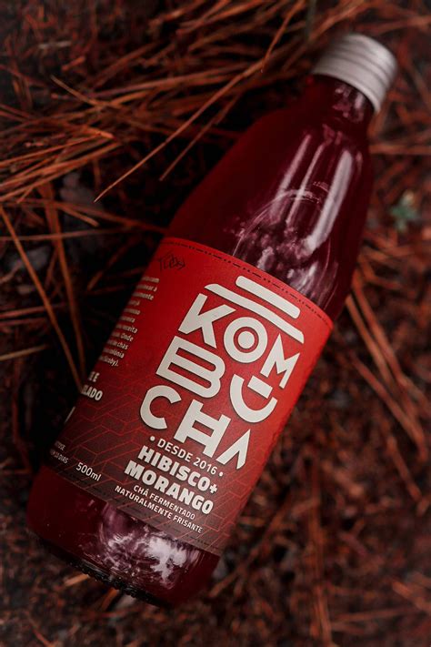 Kombucha Morango E Hibisco Ml Mercado Local