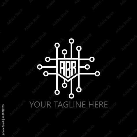 Abr Letter Logo Design On Black Backgroundabr Creative Initials Letter