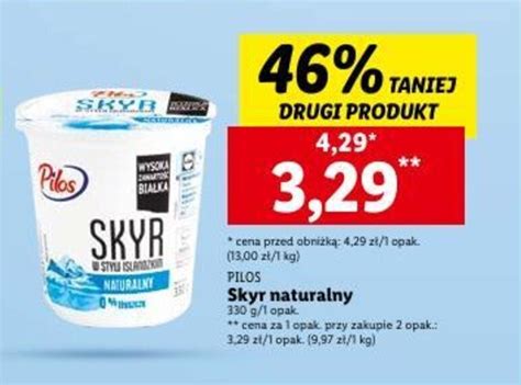 Promocja Skyr Naturalny G W Lidl