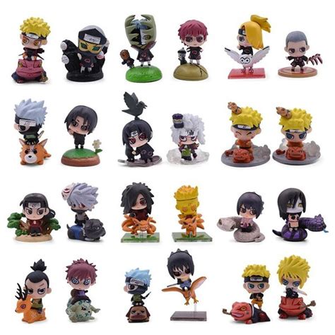 Jual Action Figure NARUTO PETIT Isi 6 Pcs Miniatur Topper Pajangan