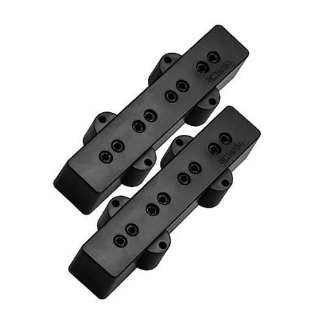 Dimarzio Model J Neck And Bridge Bass Pickup Set Black Reverb