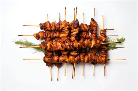 Premium AI Image | Skewers meat barbecue shashlik