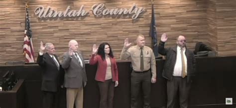 Uintah County Holds Swearing In Ceremony For Elected Offices Basin Now