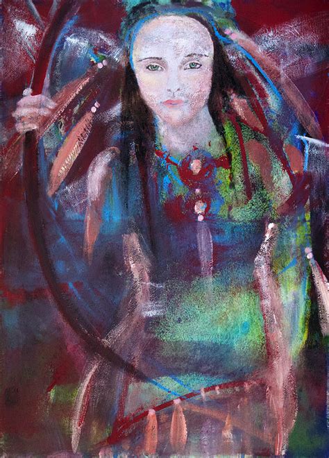 Guardian Goddess Painting By Kati Kelo Fine Art America