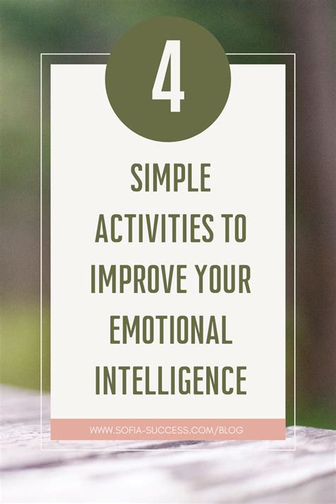 Powerful Activities To Improve Your Emotional Intelligence Artofit