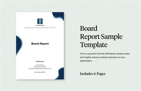 Board of Directors Report Template in Word, PDF, Google Docs - Download | Template.net