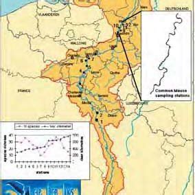 13 The Meuse river basin map of the International Meuse Commission with ...