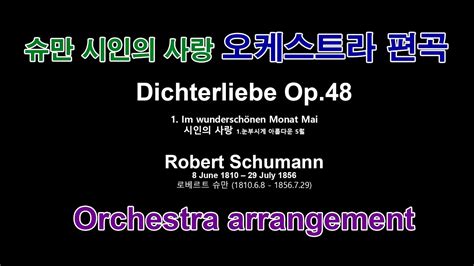 Schumann Dichterliebe 1 Im wunderschönen Monat Mai Orchestra YouTube