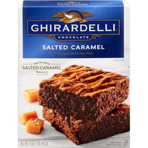 Ghirardelli® Salted Caramel Premium Brownie Mix 16 Oz Box