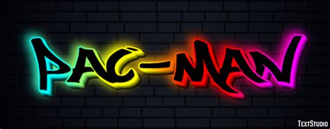 Pac Man Text Effect And Logo Design Videogame