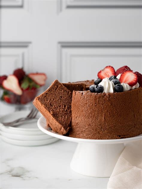 Chocolate Chiffon Cake — thenerdiebaker