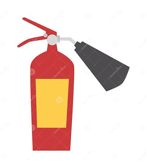 Red Fire Extinguisher Isolated Vector Stock Vector Illustration Of Extinguisher Chemical