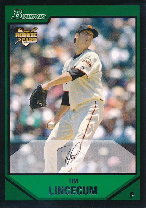 Lot Of 50 Tim Lincecum Giants 2007 Bowman Draft Rookie Card RC