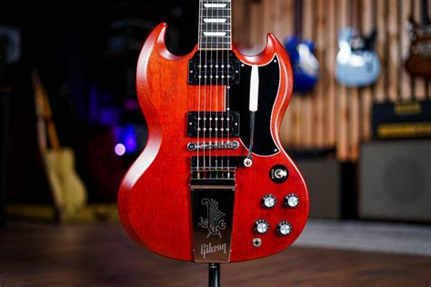 Gibson SG Standard 61 Faded Maestro Vibrola In Vintage Cherry Guitar